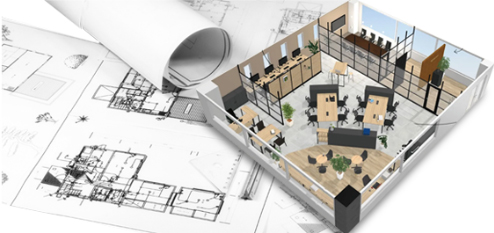 オフィスのレイアウトも無料で作成