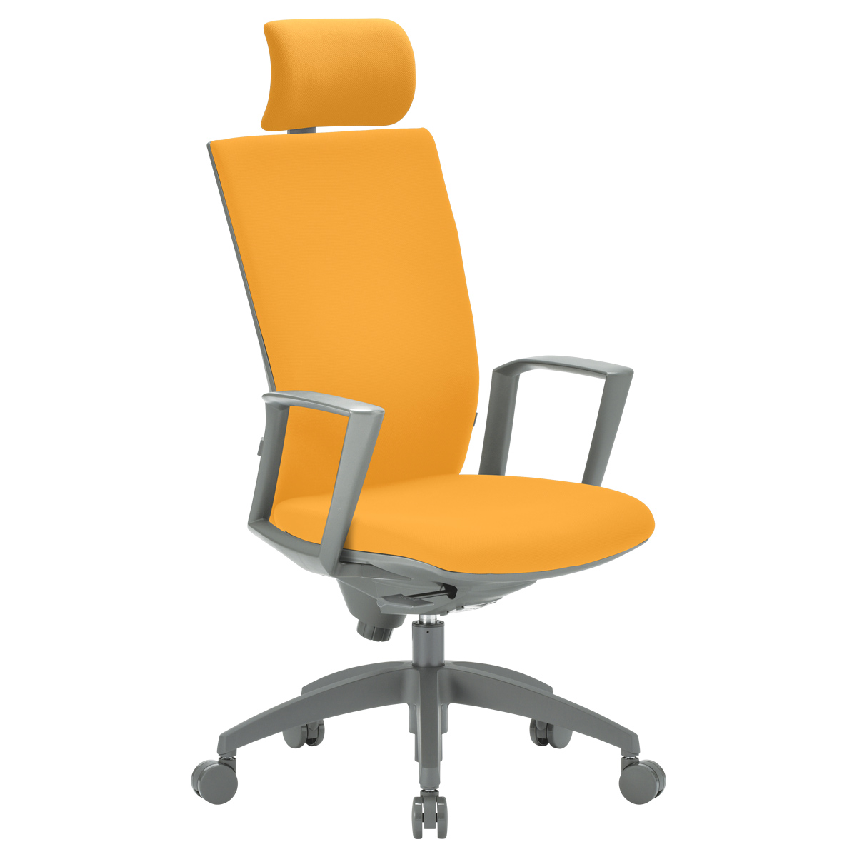 ビジネスチェアOS ヘッドレスト付きハイバック 幅470 奥行620 高さ1180-1290 AI-OS2265FG3 通販 オフィスチェア・事務椅子  オフィス家具のカグクロ