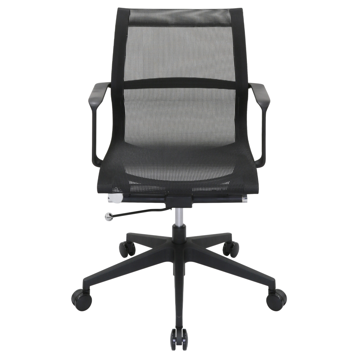 ビジネスチェアLU メッシュタイプ 幅560 奥行675 高さ900-1000 LU-6824M-BK 通販 オフィスチェア・事務椅子  オフィス家具のカグクロ