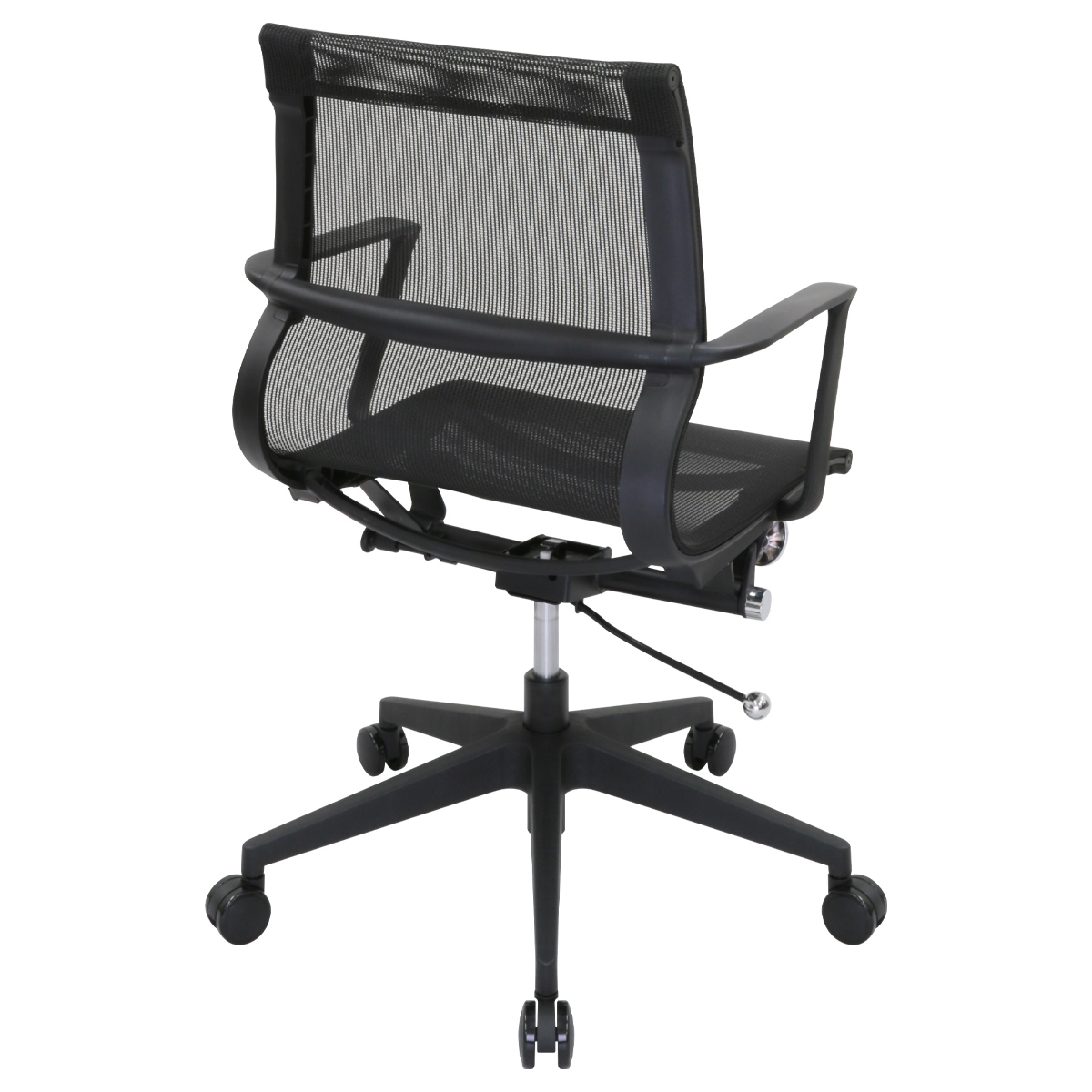 ビジネスチェアLU メッシュタイプ 幅560 奥行675 高さ900-1000 LU-6824M-BK 通販 オフィスチェア・事務椅子  オフィス家具のカグクロ