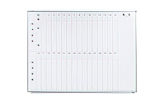 壁掛けホワイトボード 縦書き 月予定 幅1800 高さ905 WSK-1890V 通販 