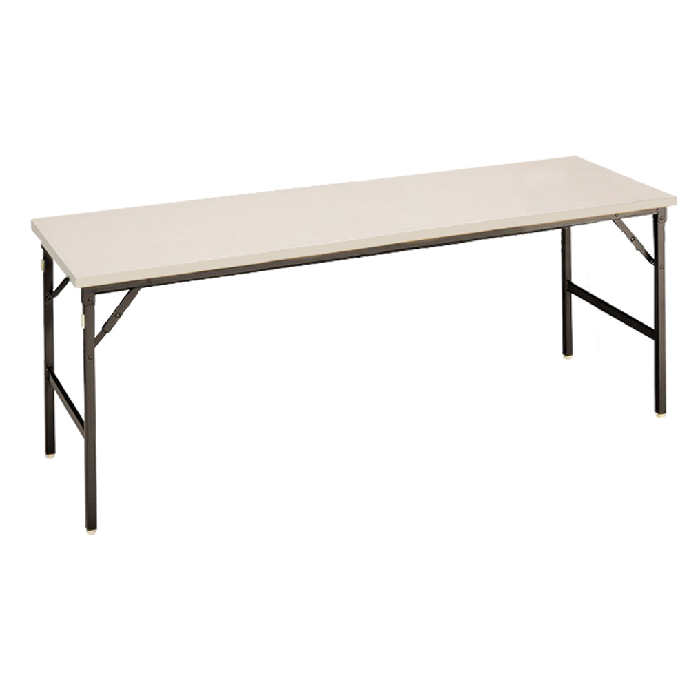 クランク式折畳テーブル W1800 D600 H700 の法人通販 オフィス家具のカグクロ